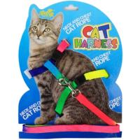 Cat Accessories สายรัดจูงแมว สีรุ้ง ขนาด 120 ซม.