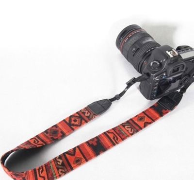 Vintage Camera Shoulder Neck Strap - ORANGE