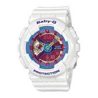 Casio Baby-G นาฬิกาข้อมือผู้หญิง สายเรซิ่น รุ่น BA-112,BA-112-7A - สีขาว