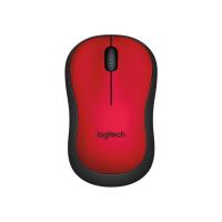 Logitech Wireless Mouse Silent M221- ลอจิเทค เม้าส์ไร้สาย ปุ่มเงียบ สีแดง (Red) - รับประกัน 3 ปี