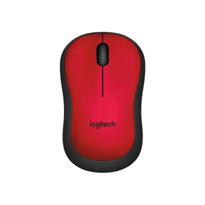 Logitech Wireless Mouse Silent M221- ลอจิเทค เม้าส์ไร้สาย ปุ่มเงียบ สีแดง (Red) - รับประกัน 3 ปี