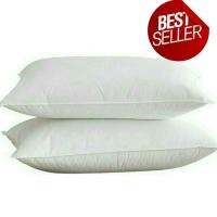 (แพ็คคู่ประหยัด) หมอนขนห่านเทียมสำหรับคนชอบนอนนุ่มราบๆไม่สูง Premium Microfiber Pillow กันไรฝุ่นและเชื้อรา