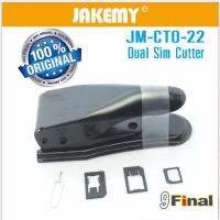 JAKEMY JM-CT0-22 คัตเตอร์ตัดซิม ได้ 2 แบบ Dual 2 in 1 Nano Micro SIM Card Cutter ( Black Color)