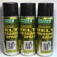 HARDEX Belt dressing spray สเปรย์ฉีดสายพาน ป้องกันการแห้งแตกของสายพาน ช่วยยึดอายุสายพาน การสึกหรอ ฉีกขาดก่อนกำหนด พร้อมทั้งเพิ่มประสิทธิภาพในการยึดเกาะได้ดีขึ้น HD250 400ml แพ็ค 3 กระป๋อง