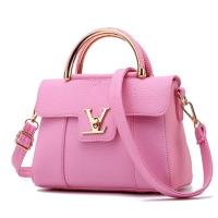 TB FASHION กระเป๋าสะพายข้าง กระเป๋าเป้ผ้าไนลอน V2- （PINK）