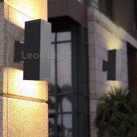 Leon Light โคมไฟผนังทรงเหลี่ยมขึ้นลง 2xE27รุ่นGWL-20309/2