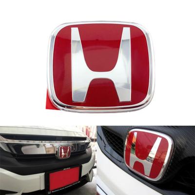 โลโก้ logo H แดง ติดหหน้ารถยนต์ สำหรับ Civic 2006 2007 2008 2009 2010 2011 2012 2013 2014 2015 2016