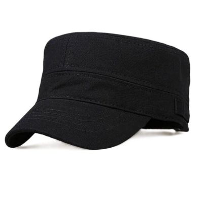 G2G หมวกแฟชั่นทรงทหาร สำหรับสวมใส่ สายปรับขนาดได้ ใส่ได้ทั้งชายและหญิง สีดำ จำนวน 1 ชิ้น