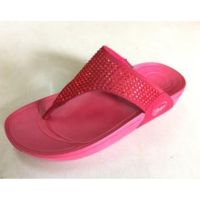 Fithoney รองเท้า FlipFlop แฟชั่นเพื่อสุขภาพ_เพชรเต็มสีแดงsize36-40