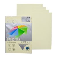 กระดาษ สี สเปคตรา Spectra Color Paper A4 160g. (50 แผ่น) 6 ชุด - Ivory