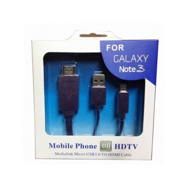 samsung-สาย-mhl-hdtv-android-hdmi-สำหรับ-samsung-note3-note-4-s5-s4-ฯลฯ-black