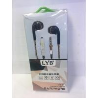 LYB-S5 Earphones mic with remote สีดำ（black / ดำ) หูฟังแบบอินเอียร์ หูฟังสำหรับเล่นเกม หูฟังเกมมิ่ง หูฟังแบบเอียบัด สำหรับใช้กับโทรศัพท์มือถือ