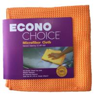 ECONO ผ้าเช็ดกระจก รถยนต์ Microfiber Waffle Weave ผ้าวาฟเฟิล ขนาด 40x40ซ.ม 300กรัม เช็ดไร้ฝุ่นผ้า สะอาดใส ไร้คราบป้องกันรอย