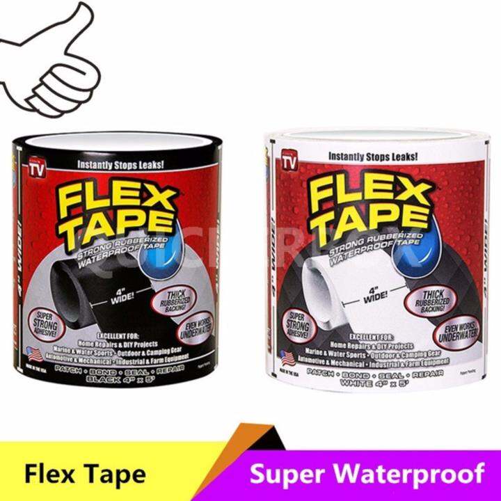 Flex Tape 4นิ้ว เทปกาวเทพ พลังสูง ติดได้ทุกสิ่งทุกอย่างบนโลกใบนี้ ใช้ ...