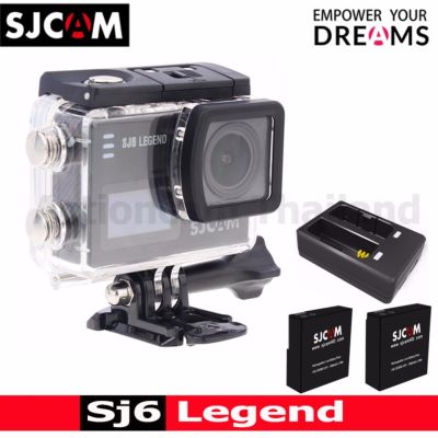 SJCAM SJ6 LEGEND 4K 16Mp เมนูไทย (BLACK) 2x Battery + DualCharger(Black) รับประกัน 1ปี