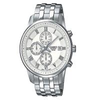 นาฬิกา รุ่น Casio Standard นาฬิกาข้อมือผู้ชาย สายสแตนเลส Beside รุ่น BEM-511D-7A - Silver/White จากร้าน MIN WATCH