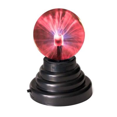 🟢 ของตกแต่งบ้าน ลูกแก้วพลาสมาวิทยาศาสตร์ สำหรับตกแต่งโต๊ะทำงาน ตั้งโชว์ USB Plasma Touch Sensitive Sphere Lightning Lamp Light Ball for Desktop Decorated or Party Bar มีประกัน