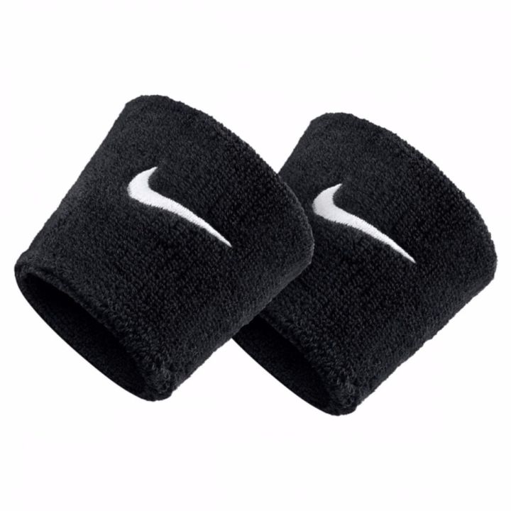 nike-สายรัดข้อมือไนกี้-nike-swoosh-wristbands-nnn04010os-black-white-สินค้าลิขสิทธิ์แท้