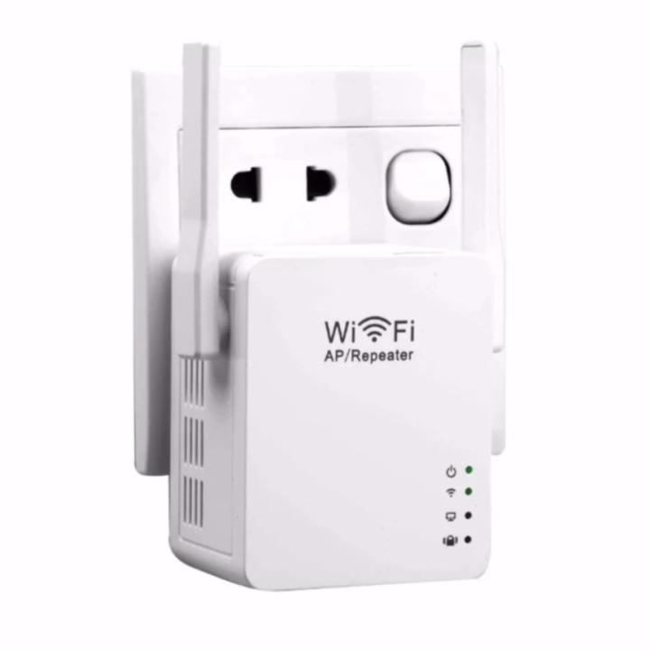 ใหม่ล่าสุด-ของแท้-มีรับประกัน-wifi-repeater-2antenna-300mbps-ตัวกระจายสัญญาณให้แรงชัดเจน-แบบมีสองเสารับสัญญาณ