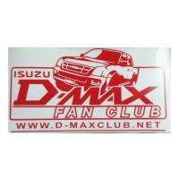 สติ๊กเกอร์แต่งรถ D-Max FAN CLUB (สีแดง)