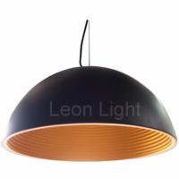 Leon Light โคมไฟห้อยฝาชีดำทองรุ่น พร้อมหลอดแสงวอร์ม 15วัตต์รุ่น GLC4015