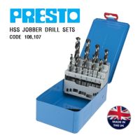 ดอกสว่านเจาะเหล็ก Presto 13 ตัว/ชุด (1/16" มม. - 1/4" มม.) Made in UK