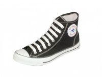 ส่งฟรี...มีคูปอง รองเท้าผ้าใบหุ้มข้อ ทรง Converse ยี่ห้อมาแชร์ สีดำ ส่งของทุกวัน ส่งก่อน ถึงก่อน เร็วกว่า...