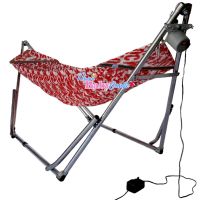 ThaiBabyZoneเปลไกวเด็กอัตโนมัติแบบเปลญวนใหญ่สีแดง(Hammock)กับมอเตอร์ VN-365รุ่น 80Kg.