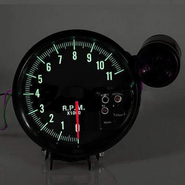 12v-5-ปรับ-7-color-led-tachometer-gauge-11-พัน-rpm-tach-meter-shift-light-วัดรอบใหญ่-เกจ์วัด-มาตรวัดความเร็ว