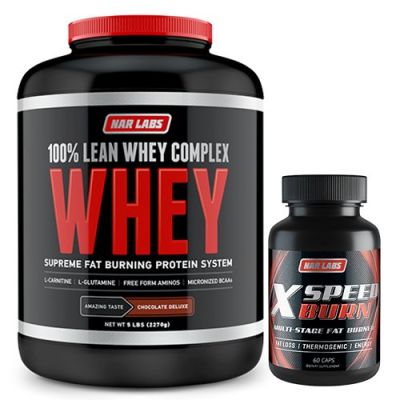 Narlabs Lean Whey 5 lbs Chocolate + X Speed Burn 60 caps