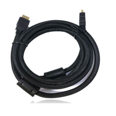 สายถัก hdmi to hdmi V1.4 FULL HD 3D ยาว1.8m มีเสียงด้วย (Black)