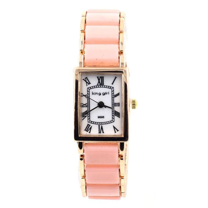 ราคาพิเศษโละสต็อกคละสีส่ง-king-girl-นาฬิกาข้อมือผู้หญิง-wp8150-pink-rose-gold