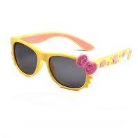 แว่นตากันแดดเลนส์โพลาไรส์สำหรับเด็ก Candy colors child polarized sunglasses (Yellow Frame)