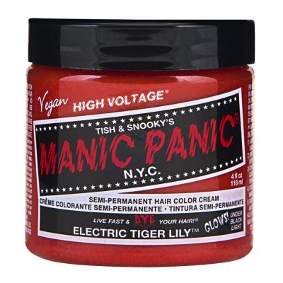 MANIC PANIC - CLASSIC CREAM SEMI PERMANENT HAIR COLOR CREAM 118 ml (1 Jar) (ELECTRIC TIGER LILY)