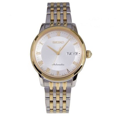 SEIKO Presage Automatic Ladies Watch  2กษัตริย์/สีเงิน/สีทอง สายสแตนเลส รุ่น SRP884J1