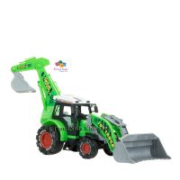 ProudNada Toys ของเล่นเด็กรถก่อสร้างฝาครอบมีลาน(สีเขียว) FARM GAME TRUCK NO.658-2