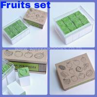 Stamp Fruits set ตรายางขนาด 2 ซม จำนวน 12 ชิ้น