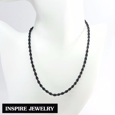 Inspire Jewelry ,สร้อยคอเชือกเทียนถัก ลายบิดเกียว งานฝีมือ Thai Handmade ปราณีต