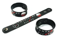 TWENTY ONE PILOTS ริสแบนด์   Wristband สายรัดข้อมือ กำไล วงร็อค พังค์ อีโม เดธเมทัล ป๊อป เกาหลี TPT354NA