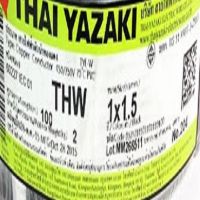 THAIYAZAKI สายไฟ แกนเดียว THW 1.5  สีน้ำตาล  ไทยยาซากิ 100เมตร