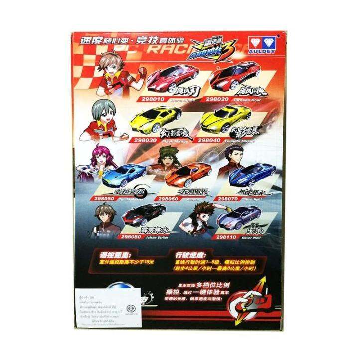 รถแข่งกระป๋องบังคับวิทยุตาเพชรจากการ์ตูน-สีดำ-diamond-rc-racing-cartoon-car-black