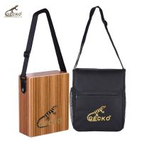 GECKO C-68Z Portable Traveling Cajon Box Drum Hand Drum Wood Percussion Instrument with Strap Carrying Bag Outdoorfree - intl