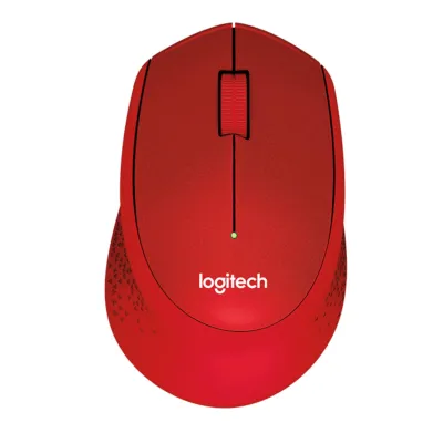 Logitech Wireless Mouse Silent Plus M331 ลอจิเทค เม้าส์ไร้สาย ปุ่มเงียบ - Red (สีแดง) รับประกัน 1 ปี