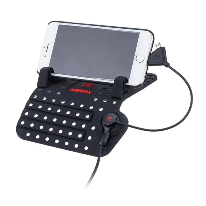 Remax Car Holder Charger Flexible (Black) Lazada.co.th