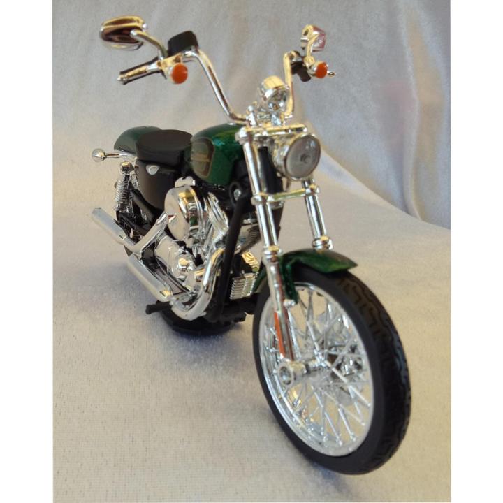 rctoystory-โมเดล-รถมอเตอร์ไซค์-harley-davidson-2013-xl-1200v-seventy-two-1-12-สีเขียว