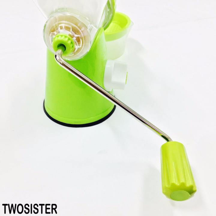 twosister-manual-juicer-multifuction-เครื่องแยกกาก-คั้นน้ำผัก-และคั้นน้ำผลไม้-ปั่นผัก-ปั่นผลไม้-แบบมือหมุน-juicer-01-สีเขียว