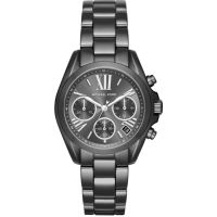 นาฬิกาข้อมือผู้หญิง Michael Kors Bradshaw Grey Dial Chronograph Gunmetal Tone Ladies Watch MK6249