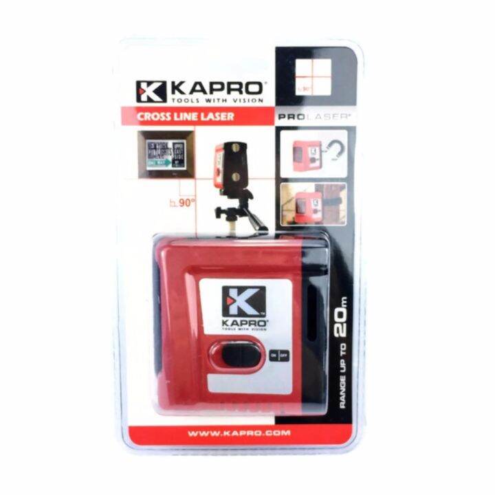 kapro-เครื่องวัดระดับเลเซอร์-2-เส้น-ถ่าน-aa-รุ่น-862-mini-cross-line-laser-สีแดง