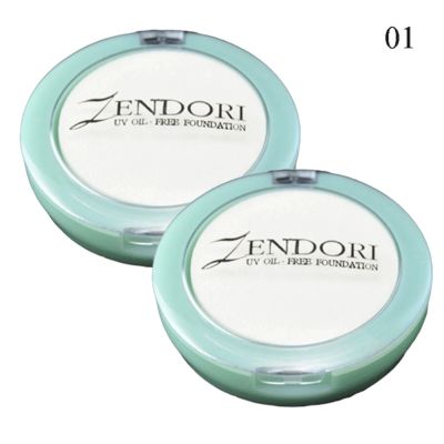 Zendori UV Oil Free Foundation SPF12 แป้งเชนโดริ ยูวี ออยล์-ฟรี ฟาวน์เดชั่น No.01 (2ตลับ)