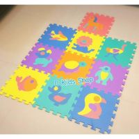 Smile Kids แผ่นรองคลาน แบบจิ๊กซอร์ ลายการ์ตูนรูปสัตว์น่ารัก (1 set มี 10 แผ่น)